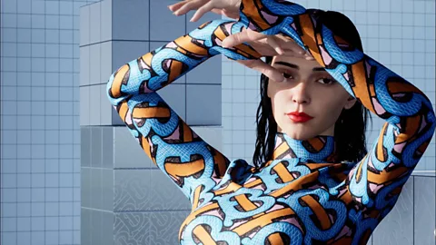 Kendall Jenner/ Burberry Digital campaigns such as this one, featuring a CGI version of Kendall Jenner, are on the rise (Credit: Kendall Jenner/ Burberry)
