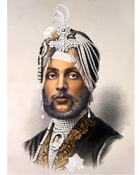 Alamy Maharaja Duleep Singh adorned in pearls, which signified status (Credit: Alamy)