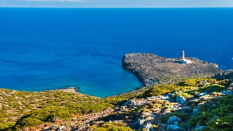 Charalambos Andronos/Getty Images The island's location at the point where three seas meet makes it a perfect place to study climate change (Credit: Charalambos Andronos/Getty Images)