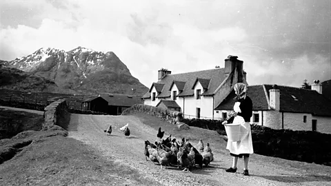 Joseph McKeown/Getty Images Scottish chefs appear to have fried chickens in fat long before Southern chefs, and they likely introduced this tradition to the US colonies (Credit: Joseph McKeown/Getty Images)