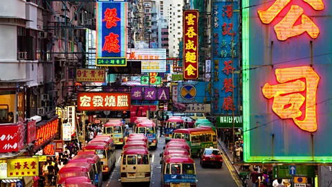 Alamy Mongkok, which means 'crowded corner' in Cantonese, is an extremely busy and popular shopping area in Kowloon (Credit: Alamy)