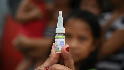Getty Images Even massive immunisation campaigns such as that against polio would be minuscule compared to the effort needed against Covid-19 (Credit: Getty Images)