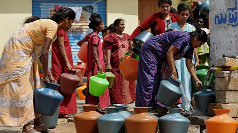 Getty Images The piped water network of Bangalore isn't enough to support its large and fast-growing population (Credit: Getty Images)
