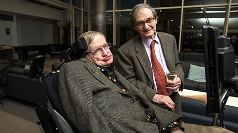 John Cairns/University of Oxford Stephen Hawking and Roger Penrose worked together to create theories on singularities during the 1970s (Credit: John Cairns/University of Oxford)
