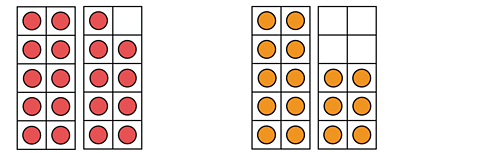 a grid of 19 and a grid of 16