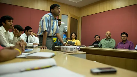 Alamy In the past, the leadership style of Indian managers has been described as somewhat autocratic and paternalistic (Credit: Alamy)