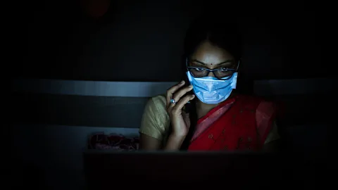 Alamy Working remotely has seen employees having to blur the lines between work and home life (Credit: Alamy)