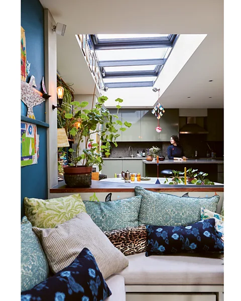 Sarah Hogan The home of decorator Lucy Hammond Giles is an eclectic mix of inherited pieces and quirky finds (Credit: Sarah Hogan)