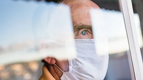 Getty Images Older man in mask (Credit: Getty Images)