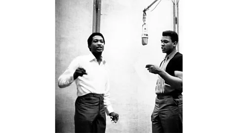 Getty Images The friendship between Cooke and Muhammad Ali (pictured together) – and Malcolm X and Jim Brown – is told in new film One Night in Miami (Credit: Getty Images)