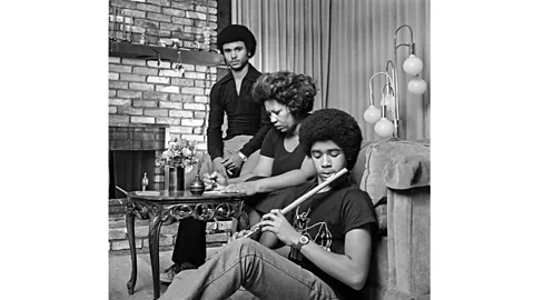 Getty Images The author pictured at home with her sons in 1978 (Credit: Getty Images)