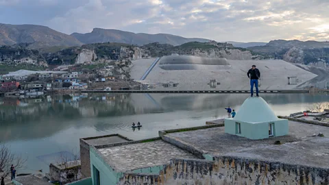 Bulent Kilic/Getty Images Once a stop on the Silk Road route, Hasankeyf was abandoned and residents rehoused as the Tigris river rose (Credit: Bulent Kilic/Getty Images)