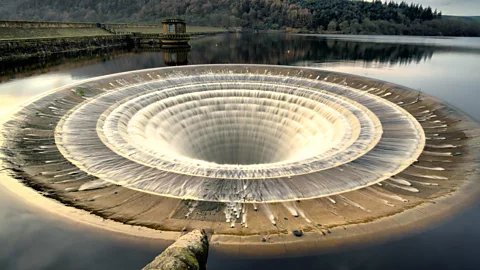 Ken Fisher/Getty Images Or the alien-like circular overflow pipes of the Ladybower dam in the Peak District National Park, UK (Credit: Ken Fisher/Getty Images)