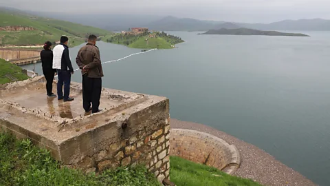 Shwan Mohammed/Getty Images Reservoirs can become vast, shaping an entire region’s future geology, like the waters behind the Dukan dam in Iraq (Credit: Shwan Mohammed/Getty Images)