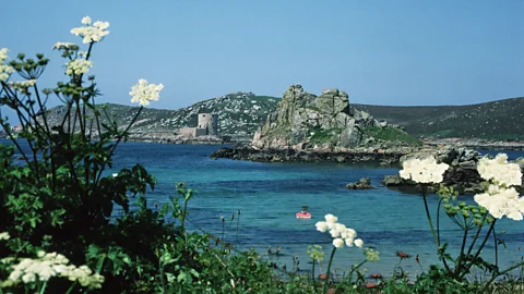 Roger Tidman/Getty Images Some people believe Scilly is all that's left of the mythical Arthurian land of Lyonesse (Credit: Roger Tidman/Getty Images)