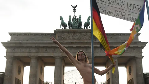 NurPhoto/Getty Images Today, 's history of public nudity has fostered a broader open-mindedness towards body positivity (Credit: NurPhoto/Getty Images)