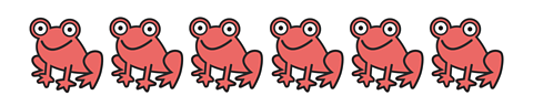 6 frogs.