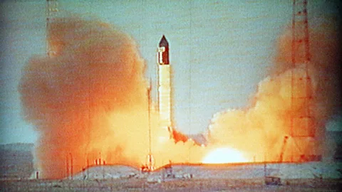 Yuri Kochetkov/AFP/Getty Images The launch in 1998 carried the Zarya module, the first part of the ISS to go into orbit (Credit: Yuri Kochetkov/AFP/Getty Images)