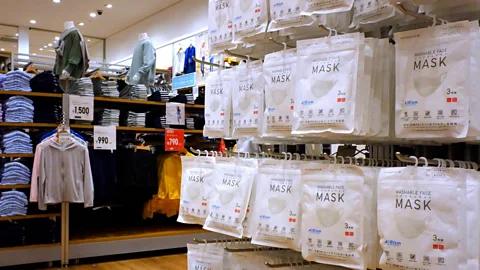 Alamy Uniqlo's seemingly simple AIRism masks have become a global sensation, becoming highly coveted in more than a dozen markets globally (Credit: Alamy)