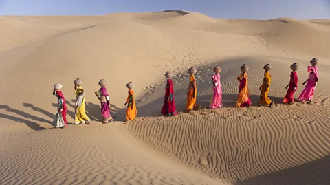 Art Wolfe/Getty Images Rajasthan’s Thar Desert is known for its harsh weather and high temperatures (Credit: Art Wolfe/Getty Images)