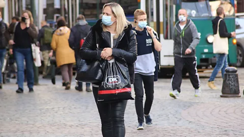 Alamy Restrictions are back in places like Krakow, Poland as Covid-19 second wave uncertainties and fears begin to grow