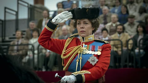 Liam Daniel/ Netflix Olivia Colman once again plays the role of the Queen, capturing the monarch's stoicism (Credit: Liam Daniel/ Netflix)
