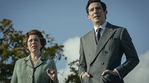 Des Willie/ Netflix Olivia Colman as the Queen and Josh O'Connor as Prince Charles (Credit: Des Willie/ Netflix)