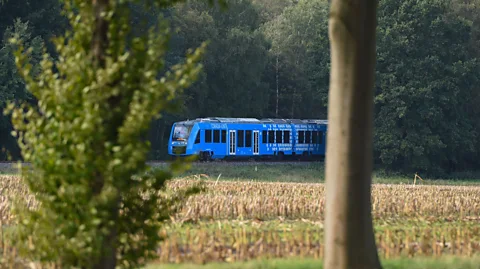 Getty Images Hydrogen already powers some large transport such as trains in countries such as and the UK, but getting clean, green hydrogen is still a challenge (Credit: Getty Images)