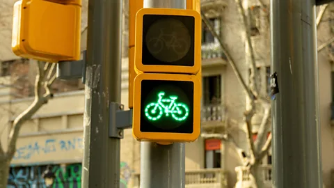 Alamy Biking has enjoyed a renaissance around the world as urbanites shun public transport for the relative safety of a two-wheeled commute (Credit: Alamy)