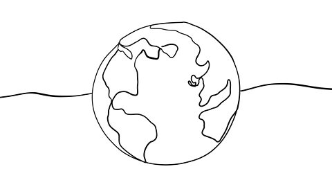 An illustration of the globe.