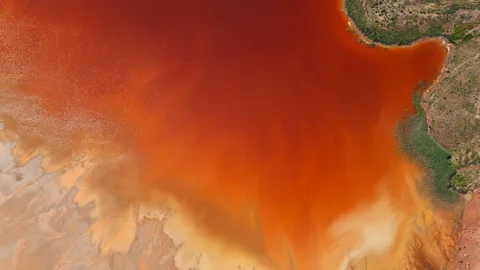 Peter Adams/Getty Images Oxidised iron minerals in the Rio Tinto mining area of Huelva province in Spain (Credit: Peter Adams/Getty Images)