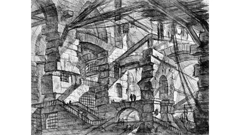 Getty Images The Gothic arch, Italy, 1749: this print by John Wilton-Ely depicts an imagined architectural feature from an etching by the Italian artist Giovanni Battista Piranesi