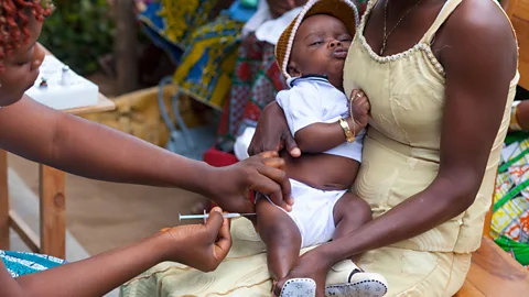 Getty Images A benefit of vaccines is that they provide the opportunity to generate immunity in large numbers of people all at once (Credit: Getty Images)