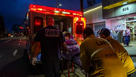 Apu Gomes/Getty Images Emergency response times tend to be much faster in urban areas while those in cities also tend to have access to better healthcare (Credit: Apu Gomes/Getty Images)