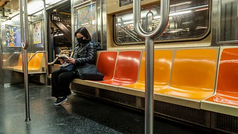 Alamy Passenger numbers on the New York subway have plummeted during the pandemic (Credit: Alamy)