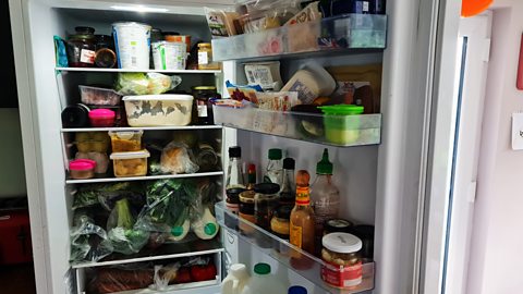 A really, really packed fridge
