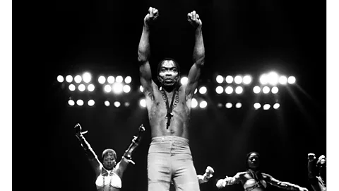Getty Images During the #EndSARS protests, there was a resurgence of interest in Fela Kuti’s songs, such as Zombie, Beast of No Nation, and Coffin for The Head of State (Credit: Getty Images)