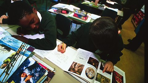 Children in a classroom