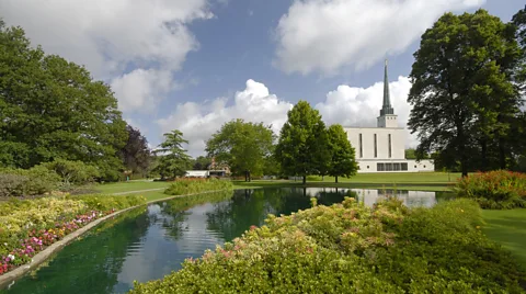 Church of Jesus Christ of Latter Day Saints The British home of Mormonism lies a few miles north of town at the impressive London England Temple (Credit: Church of Jesus Christ of Latter Day Saints)
