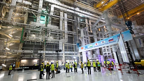 Clement Mahoudeau/AFP/Getty Images The Iter reactor's first assembly stage was launched earlier this year (Credit: Clement Mahoudeau/AFP/Getty Images)