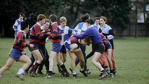 Playing rugby