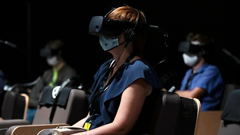 Josep Lago/Getty Images Virtual reality has made entertainment even more immersive by replicating the sight, sound and feel of real worlds (Credit: Josep Lago/Getty Images)