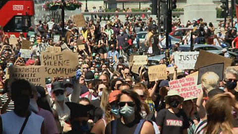 A Black Lives Matter protest in London