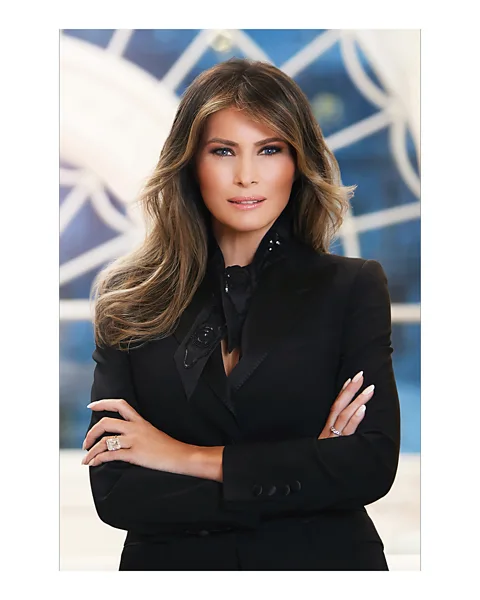 Regine Mahaux-Van Wassenhove The official photograph of Melania Trump is steely-eyed, revealing little about the woman herself (Credit: Regine Mahaux-Van Wassenhove)