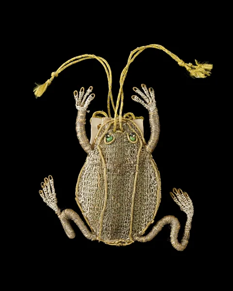 Ashmolean Museum, University of Oxford The frog purse from the 1600s is on display at the V&A's Bags: Inside Out exhibition (Credit: Ashmolean Museum, University of Oxford)
