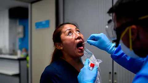 Oscar Del Pozo/Getty Images Scentists are starting to notice patterns in the mutations that are emerging in Covid-19 all over the world (Credit: Oscar Del Pozo/Getty Images)