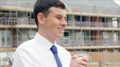 Louis showing a show home to potential buyers