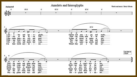 Amulets and hieroglyphs - Music