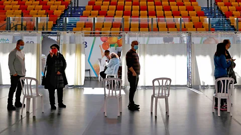 Getty Images Israel had already vaccinated more than half of its citizens by the end of January, making it a useful place to study how the vaccines affect transmission (Credit: Getty Images)