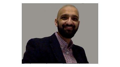 Arif Bharmal A photograph of Arif Bharmal smiling